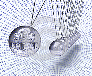 Cyber Incident Data Attack Alert 3d Rendering