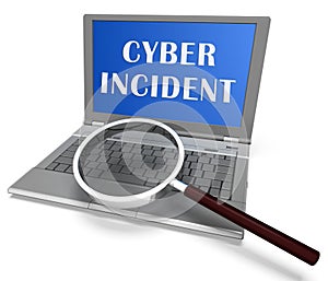 Cyber Incident Data Attack Alert 3d Rendering