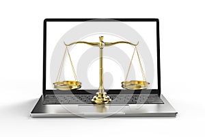 Cyber law or internet law concept