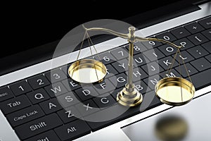 Cyber law or internet law concept