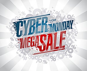 Cyber monday mega sale design