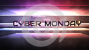 Cyber Monday in Neon Lines: A Disco Stage Spectacle