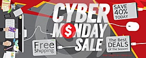 Cyber Monday Sale 8000x3200 pixel Banner