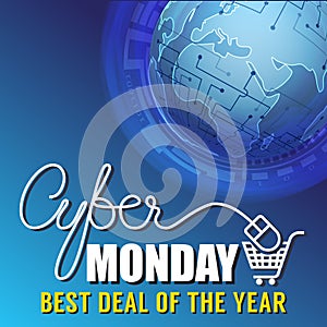 Cyber Monday Sale Banner Background