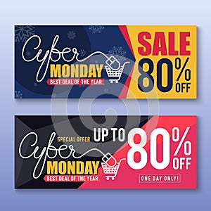 Cyber Monday Sale Banner Background