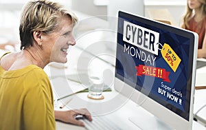 Cyber Monday Sale Discount Clearance Sale Concept