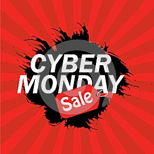 Cyber monday sale splash banner