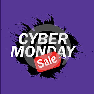 Cyber monday sale splash banner