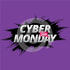 Cyber monday sale splash banner