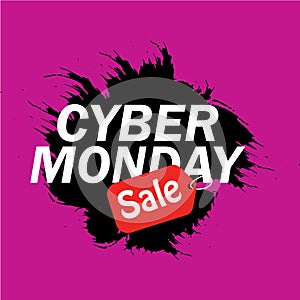 Cyber monday sale splash banner