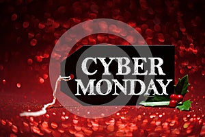 Cyber Monday sale tag