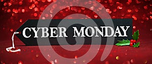 Cyber Monday sale tag photo