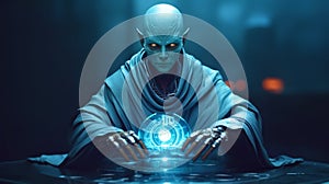 cyber monk shaman oracle manipulates psychic energy