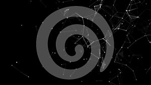 Network connection structure. Technology connect big data. Science background. Business futuristic backdrop. 3D rendering