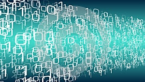Cyber security of big data, binary code algorithm vector conception
