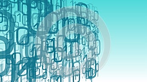 Cyber security big data, binary code computer cloud