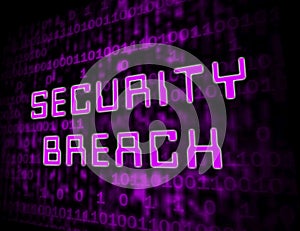 Cyber Security Breach System Hack 3d Illustration