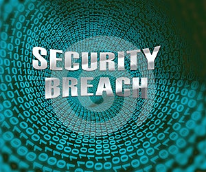 Cyber Security Breach System Hack 3d Illustration