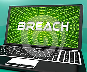 Cyber Security Breach System Hack 3d Rendering