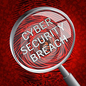 Cyber Security Breach System Hack 3d Rendering