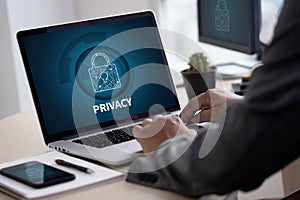 CYBER SECURITY Business, technology,Firewall Antivirus Alert Pro
