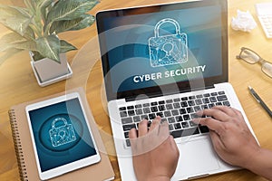 CYBER SECURITY Business, technology, internet and networking con