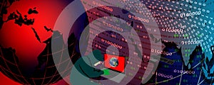 Cyber Security Data hake technology concept.