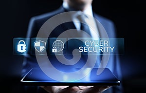 Cyber security data protection information privacy internet technology concept.