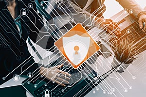 Cyber Security and Digital Data Protection Concept uds