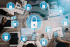 Cyber Security and Digital Data Protection Concept uds