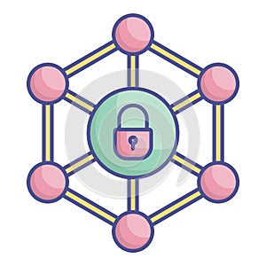 Cyber security Fill Vector icon which can easily modify or edit