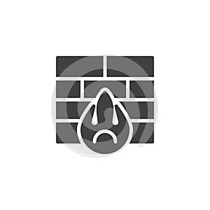 Cyber security firewall vector icon