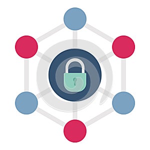 Cyber security Flat  Vector icon which can easily modify or edit