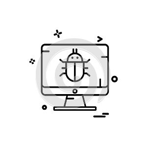 Cyber security icon design vector