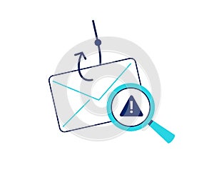 Cyber security icon. Email security.