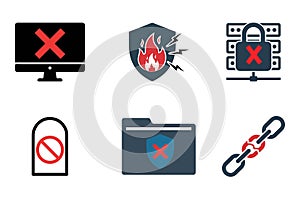 Cyber Security Icon Vector, Cyber Security Icon Illustration EPS 10