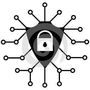 Cyber security icon