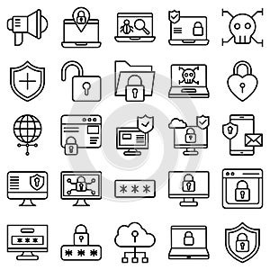 Cyber Security icon which can easily modify or edit