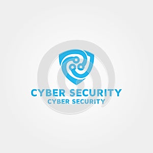 Cyber security Logo design template inspiration.