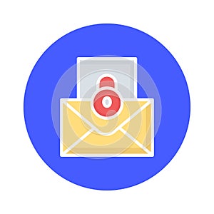 Encrypted email icon which can easily modify or edit
