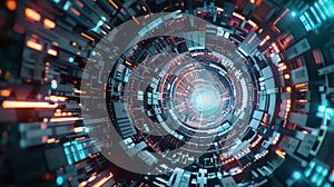 Cyber security network. Data protection concept