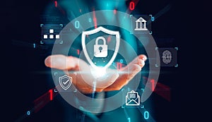 Cyber security privacy concept