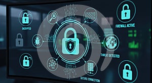 Cyber Security Protection Concept