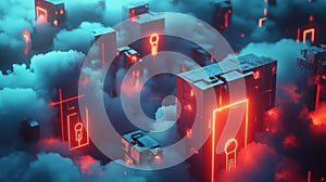 Cyber security system protecting digital data in cloud storage