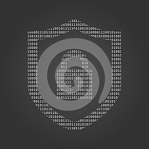 Cyber security technology concept , Shield With lock and Keyhole personal data , illustration