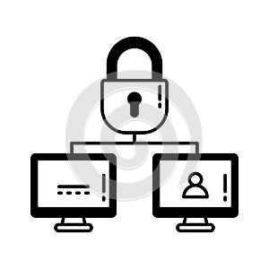 Cyber security Vector Icon which can easily modify or edit
