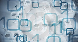 Cyber space abstract conception big data