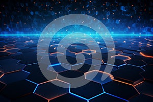 Cyber technology backdrop