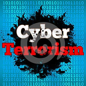 Cyber Terrorism Binary Background