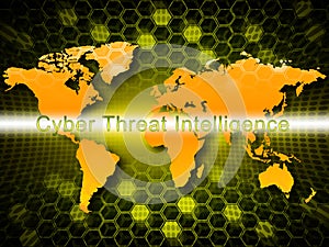 Cyber Threat Intelligence Online Protection 3d Illustration